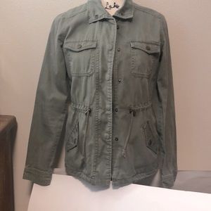 Delia’s army green Utility jacket adjustable waist